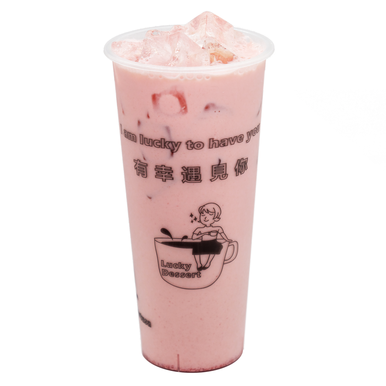 83 - STRAWBERRY Milk Tea Cup